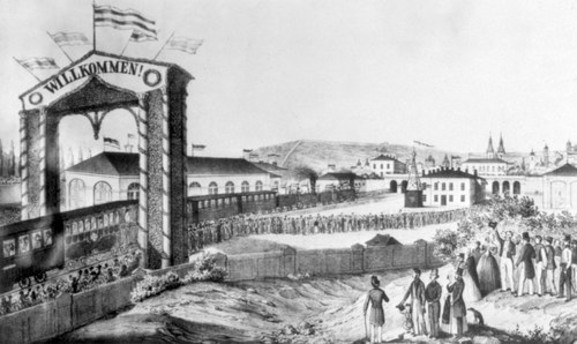 20. 8. 1845 – Příjezd prvního parního vlaku do Prahy